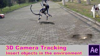 After Effects 3D Camera Tracking Tutorial. Insert 3d objects VFX in the environment.