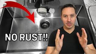 The BEST Way To Protect Stainless Steel Sinks From Water Spots & Rust!!