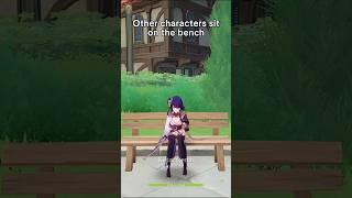 Some characters ave sitting idle animation #genshinimpact #genshin