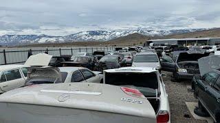 Epic Roadtrip to 3 Junkyards in Nevada: Mercedes-Benz R107 W116 W126 W124 W140 W123