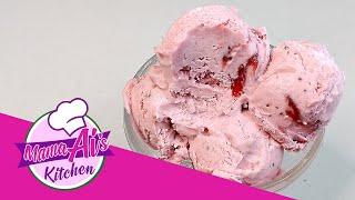 Home Made Strawberry Ice Cream