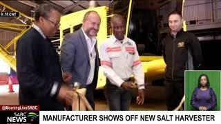 Manufacturer shows off new salt harvester