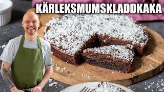 Kärleksmumskladdkaka - Perfekt kladdig kladdkaka med kärlekmumsglasyr