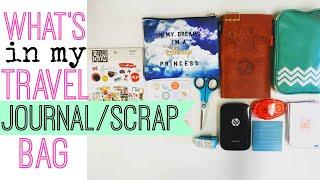 WHAT'S IN MY TRAVEL JOURNAL/SCRAPBOOK BAG | Journal & Scrapbooking On the Go