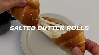 치즈인줄? 소금빵 50번 넘게 만들어보고 정착한 쫄깃한 소금빵 레시피 / how to make salted butter rolls