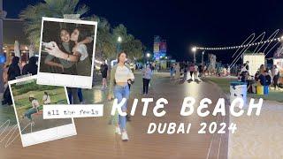 Saturday evening at Kite Beach Dubai. Night walks and activities