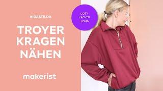 Troyer Kragen nähen // makerist easy DIY