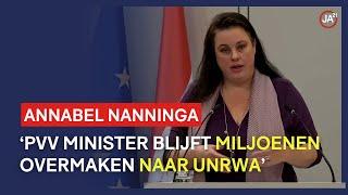 PVV-minister maakt miljoenen over aan UNRWA - Annabel Nanninga (JA21) tijdens APB in Eerste Kamer