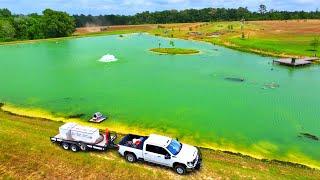 Adding 8,000 Fish to the 5 Acre Pond!