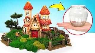 Fairies In Town! Building A Fairy House From Jars And Сlays