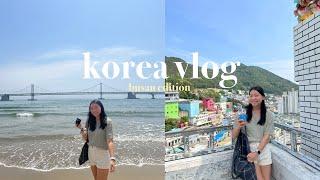 vlog | famous busan eats, staying at gwangalli beach, gamcheon culture village, luge riding 