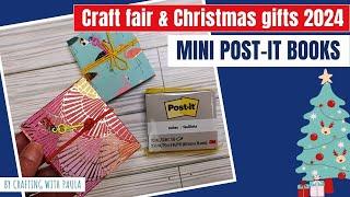 Craft Fair and Christmas gifts 2024: mini Post-it book