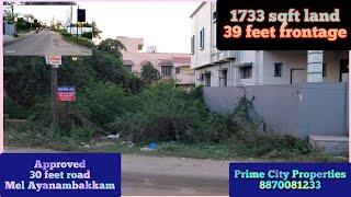 Low Budget Land Sale in Mel Ayanambakkam, Chennai 1617 #Approved #Eastfacing #landforsale #landsale