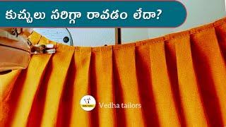 ఈ విషయం తెలియక ఎంత కష్టపడ్డారు| perfect lehenga pleats stitching telugu | lehenga frills stitching