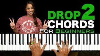 How To Play "Add 2" & "Drop 2" Piano Chords & Progressions for Beginners