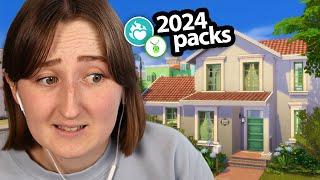 building in the sims using *only* packs from 2024