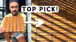 Easy DIY Solution with Durable Acacia Wood Deck Tiles