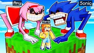 ¡UNA HUMANA en el BLOQUE UNO de SHIN SONIC en Minecraft!