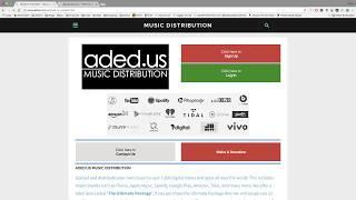 How To Upload Your Music To ADED.US Music Distribution