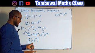 How to Solve First Order Linear Differential Equations