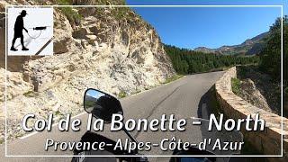 Col de la Bonette - North, Road D64, Alpes-de-Haute-Provence, Côte-d'Azur, France - by motorcycle