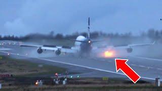 PLANE ENGINE ERUPTS IN FLAMES  - Daily dose of aviation