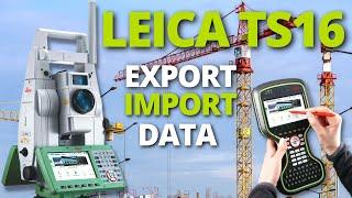 How To Use a Total Station.Export & Import Data