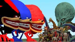 The Sonic Tapes Family Vs All Zoochosis Mutant Animals In Garry's Mod