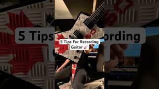 5 Guitar Recording Tips! ️️ #guitar #metal #recording #mixing