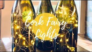 Cork Fairy Lights: Wine Bottle Display