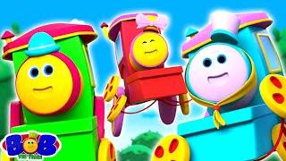 Five Little Trains, Learn to Count 5 - Nursery Rhymes & More Bob the Train Songs