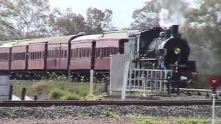 Queensland Rail Steam locomotive BB18-1/4 at Grandchester