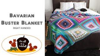 Bavarian Buster Blanket - RIGHT HANDED - Free Crochet Pattern