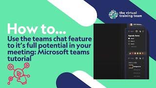 Use the teams chat feature to it’s full potential in your  meeting: Microsoft teams tutorial