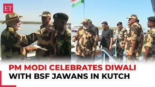 Kutch, Gujarat: PM Modi celebrates Diwali with the Indian Armed Forces, distributes sweets