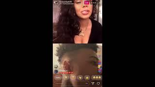 BLUEFACE FLIRTS WITH 6IX9INE’S BABY MAMA Instagram Live