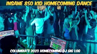 DJ Gig Log | INSANE 850 KID HOMECOMING DANCE! Columbia 2023 Homecoming Dance