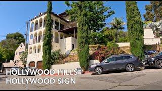 Driving Hollywood Hills, Hollywood Sign