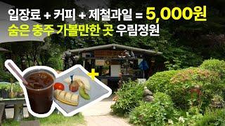 5000원으로 커피, 과일까지?! 충주 숨은 명소 우림정원 가봤어요