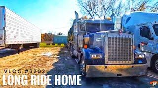 LONG RIDE HOME | My Trucking Life | Vlog #3102