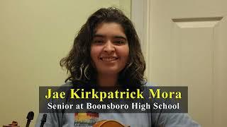 Maryland Symphony Orchestra's Student Musician of the Month - Jae Kirkpatrick Mora - February 2023