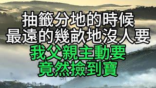 抽籤分地的時候，最遠的幾畝地沒人要，我父親主動要竟然撿到寶【花好月圓】