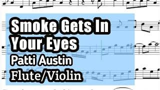 Smoke Gets In Your Eyes Flute Violin Sheet Music Backing Track Play Along Partitura