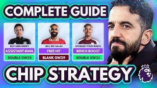 FPL FULL CHIP STRATEGY GUIDE!  | *NEW* Assistant Manager & Free Hit Tips for Double GW25 | 2024/25