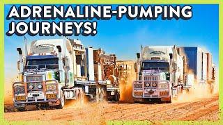 Road Trains In Action! Adrenaline Pumping Outback Trucking Journeys