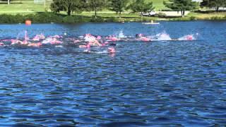 Fort Ritchie Triathlon 8/2/15 Swim Start Superstar Fitness