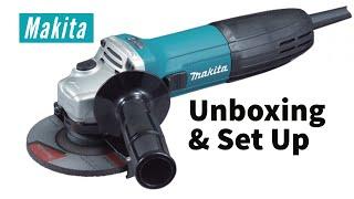 Makita GA4530R Angle Grinder | Unboxing and Setting Up