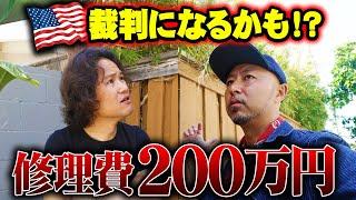 修理費用200万円！アメリカでご近所トラブル発生。裁判になるかも！？隣の家から○○が侵食してきてます