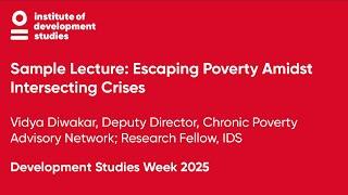 Sample Lecture: Escaping Poverty Amidst Intersecting Crises