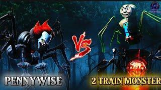 Pennywise Vs 2 Train Monster (Thomas Monster & Choo Choo Charles) Edit By Zanoofficial